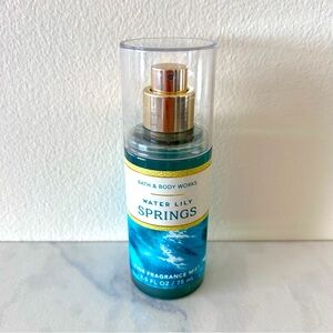 NWT Bath & Body Works Water Lily Springs Mini FFM 2.5 Fl oz Travel Size